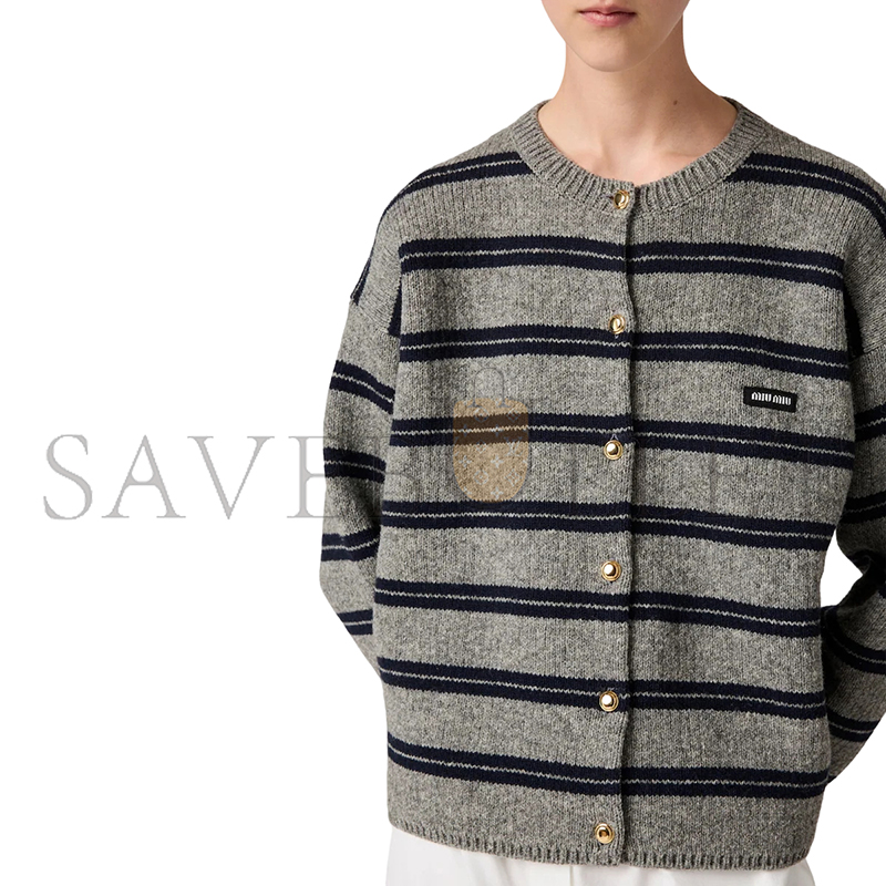 MIU MIU SHETLAND KNIT CARDIGAN MMF899 MIU MIU SHETLAND KNIT CARDIGAN MMF899